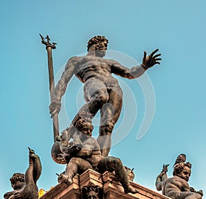 Neptune Statue in Bologna, Italy