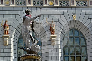 Neptune statue and fountain in Gdansk - Danzig photo