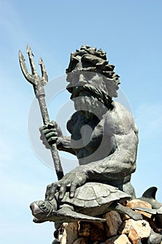 Neptune statue in Virginia Beach