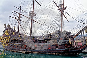 The Neptune Vascello ship in Genova - Italy photo