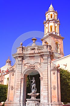 Neptuno fountain in the center of queretaro city, mexico II photo