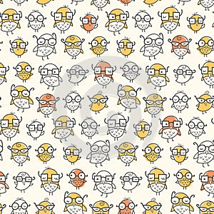 Nerd Bird Pattern