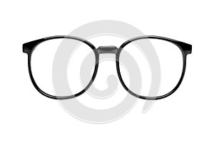 Nerd glasses with clipping path photo