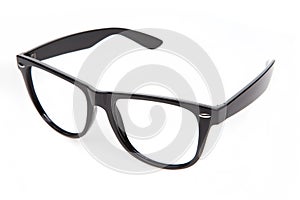 Nerd glasses on isolated white background,