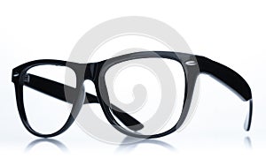 Nerd glasses on isolated white background,