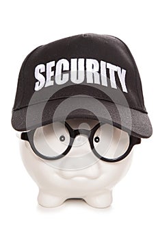 Nerdy security piggy bank