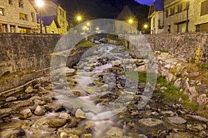 Nere river in Vielha, Catalonia, Spain photo