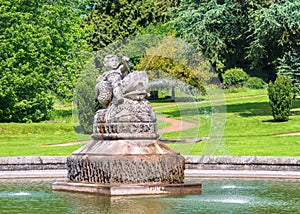 Nereid cherub fountain, Witley Court, Worcestershire.