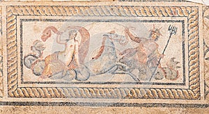 Nereid and Triton Mosaic in Terrace Houses, Ephesus Ancient City