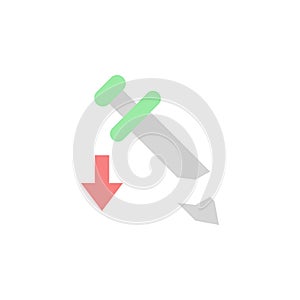 Nerf icon. Simple color vector elements of video game icons for ui and ux, website or mobile application