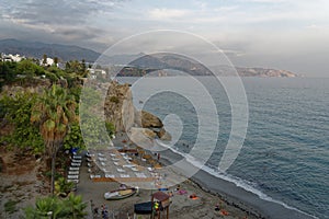 Nerja - Spain - Costa Del Sol. beach and sea