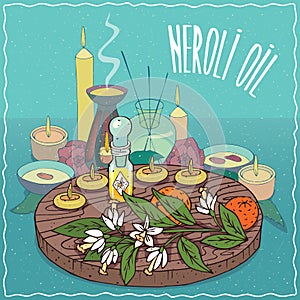 Neroli oil used for aromatherapy