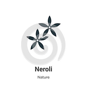 Neroli vector icon on white background. Flat vector neroli icon symbol sign from modern nature collection for mobile concept and