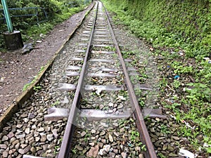 Nerrow Gadge Track of Shimla Hills From Railway Station Himachal Pradesh India