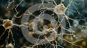 nerve cells of the nervous system ganglia, active neurone