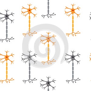 Nerve cells neurons seamless