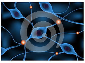 Nerve system sending a signal graphic animation / Neuron