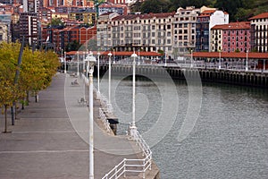 Nervion river at Bilbao. photo