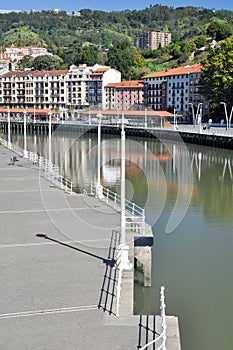 Nervion river at Bilbao, Spain photo