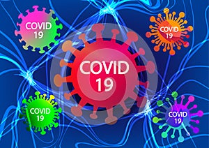 Nervous system infections by Covid-19 , vector