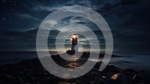 ness lighthouse dark