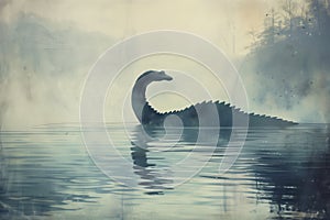 Nessie, the Lake Monster of Loch Ness photo