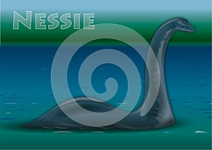 Nessie, monster of Lock Ness lake