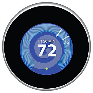 Nest Thermostat Blue