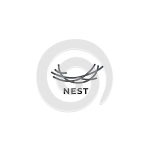 Nest vector logo. Nest icon