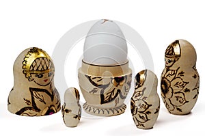 Nested doll and egg