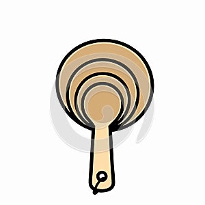 Nested Measuring Spoons Set Vector Icon