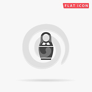 Nesting Doll Matryoshka flat vector icon