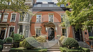 Nestled within the citys historic district this elegant townhouse has been meticulously renovated to maintain its photo