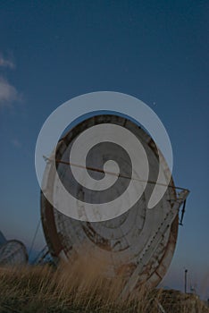 The communication parabola at Comano Former NATO Base, Tuscany, Italy photo