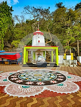 Bhattarikaâthe Goddess of Power, temple on the bank of Mahanadi River, Badamba, Cuttack, Odisha, India photo