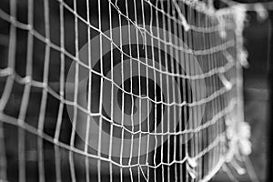 Net background for the game of volleyball