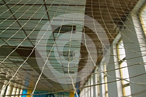 Net background of volleyball