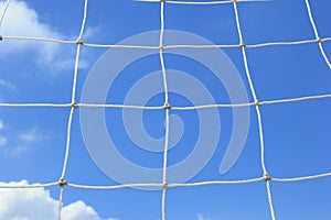 Net on the blue sky background