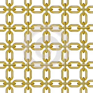 Net of chain in golden design