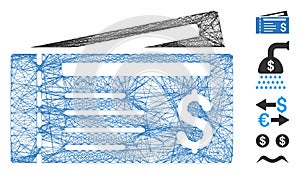 Net Dollar Cheques Vector Mesh photo