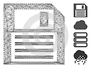 Net Floppy Disk Vector Mesh