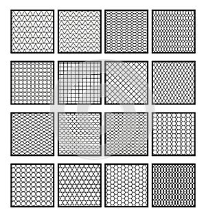Net grid seamless transparent pattern vector