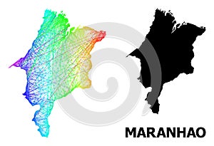 Net Map of Maranhao State with Spectral Gradient