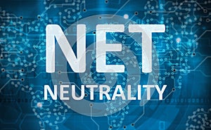 Net neutrality abstract background