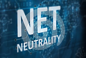 Net neutrality abstract background