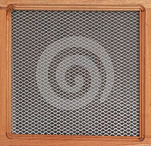 Net, steel and aluminum grid fence texture background and backdrop