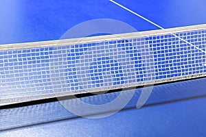 Net of the table tennis table as sport background