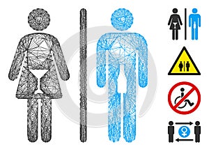 Net WC Persons Vector Mesh