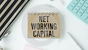 Net Working text on notepad with keyboard