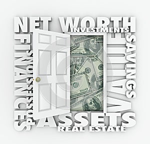 Net Worth Financial Value Total Wealth Assets Debts Open Door Words